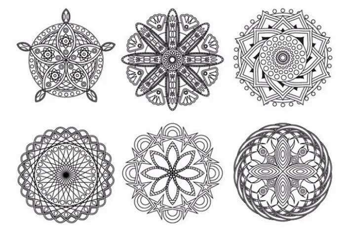 Những Mẫu Tranh Trúc Chỉ Tròn Đẹp Nhất 2023 21 hoa tiet mandala