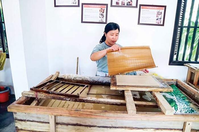 Tranh Trúc Chỉ Có Bền Không - Tranh Nghệ Thuật Phòng Thờ 9 quy trinh lam tranh truc chi 1